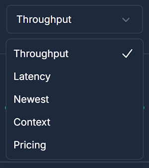 AI Model Sorting