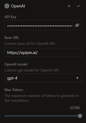 API Settings