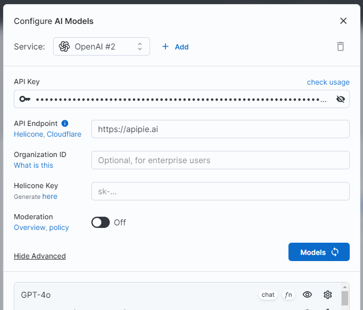 API Settings